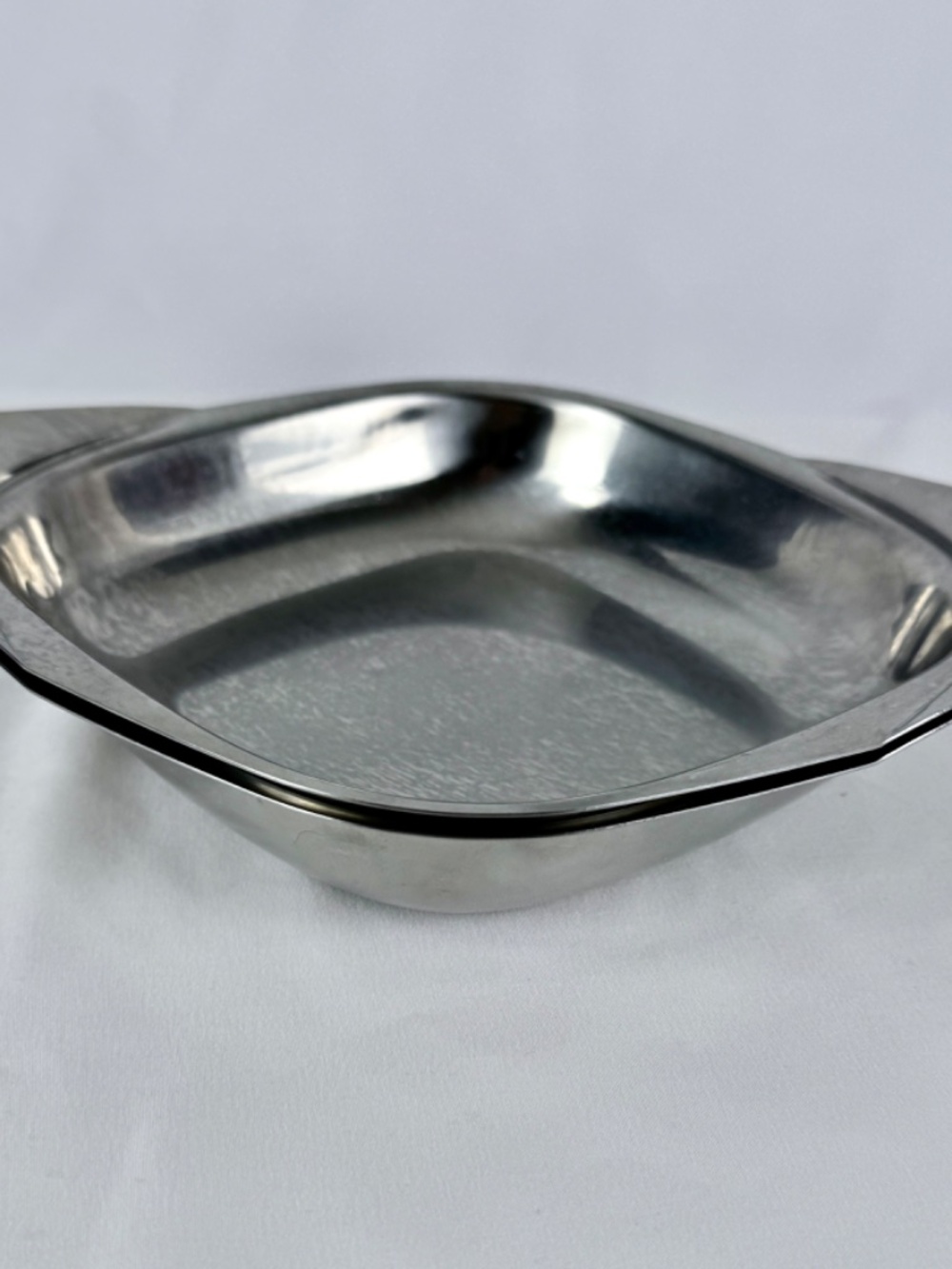 Two 1960s Gense Sweden 18 8 Stainless Square Dish Meal Prep Dishwasher Oven